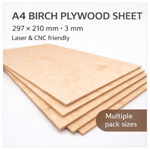 Birch plywood sheet - birch, 3mm