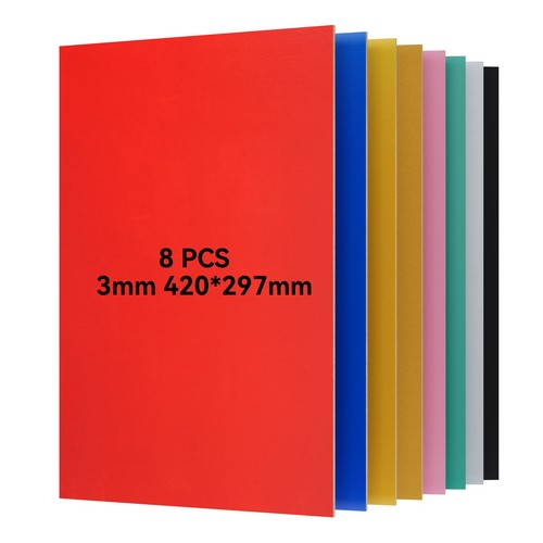 8pc colored plywood - plywood, sheets