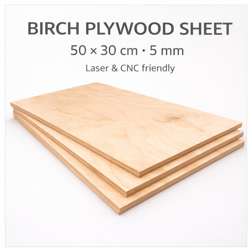 Birch plywood sheet 5mm - birch,